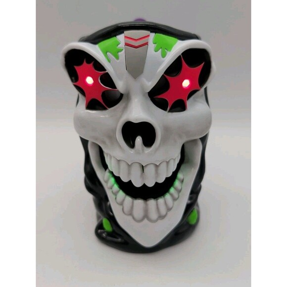 Monster Jam Grave Digger Skull Mug Cup Handle Monster Trucks Eyes Light Up WORKS - Picture 3 of 10